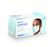 SafeMask SofSkin Level-3 Masks 50/Bx Blue