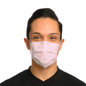 SecureFit Isofluid Earloop Mask Pink 50/Bx ASTM 1