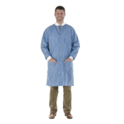 SafeWear Hi-Perform Lab Coat Deep Blue 2XL 12/Pk