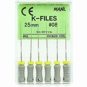 Mani K-Files 25mm #08 6/Bx