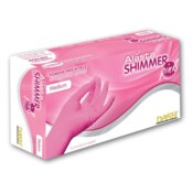 Alasta PF Shimmer Pink Nitrile Glove XL 100/Bx
