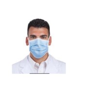 Com-Fit Super High Filtration Masks Tie-On Blue 40/Box