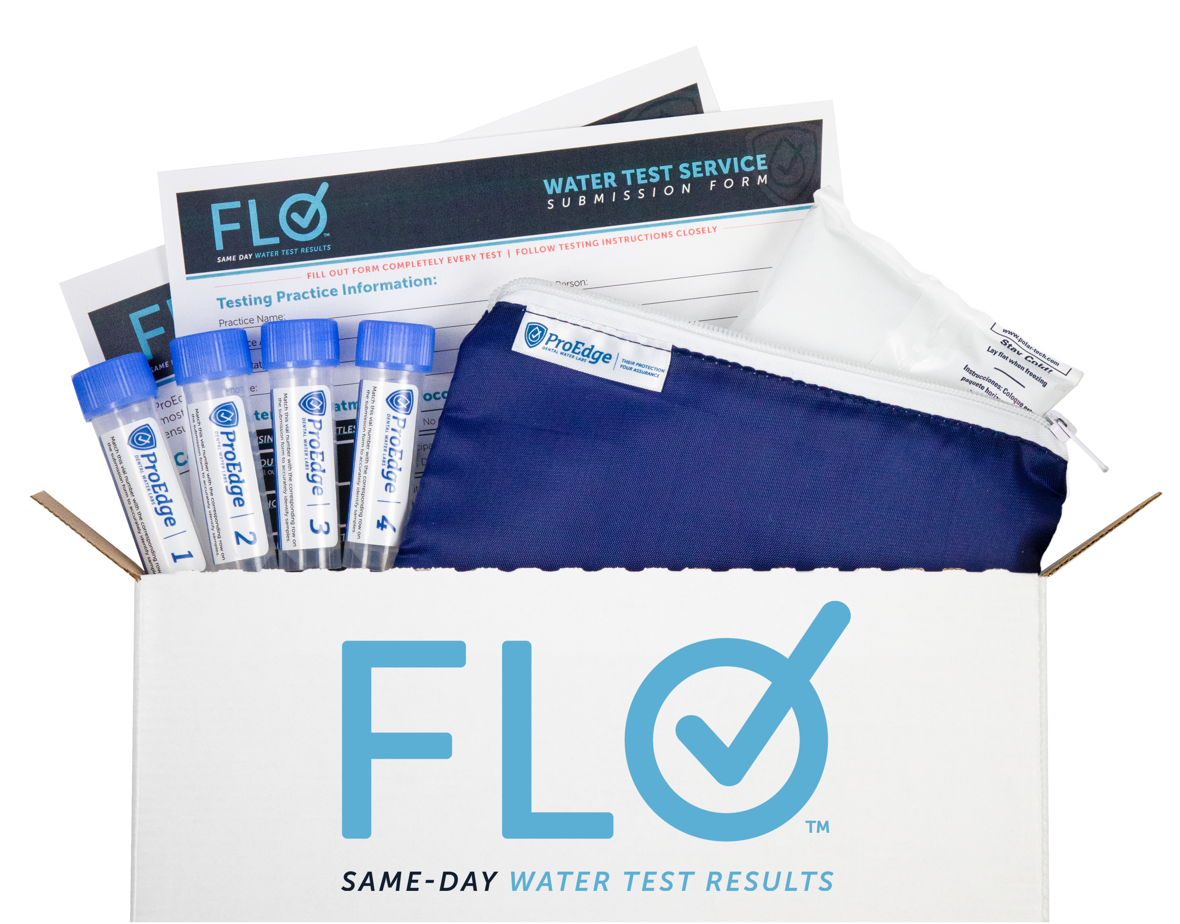 Flo Water Mail-in Test Kit w/ 1 Specimen Vial