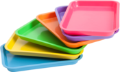 Mini Tray Plastic Vibrant Green